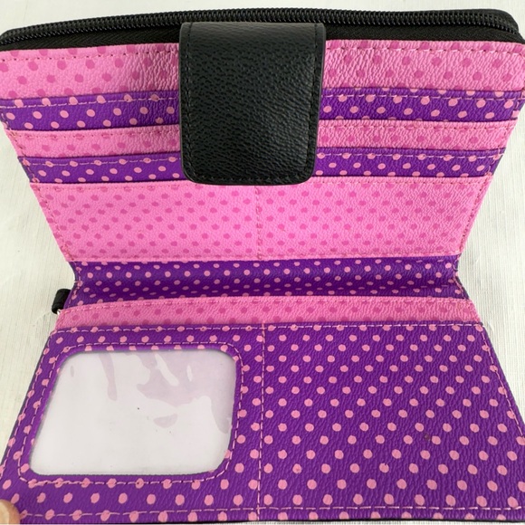 Disney Parks So Sweet Clutch Wristlet Wallet NWOT Mickey Minni - Picture 8 of 11